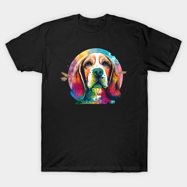 Hippie Beagle T-Shirt by JayD World